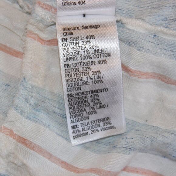 Roxy Stripe Ruffle Sleeveless Dress - Women size Small - Picture 12 of 12